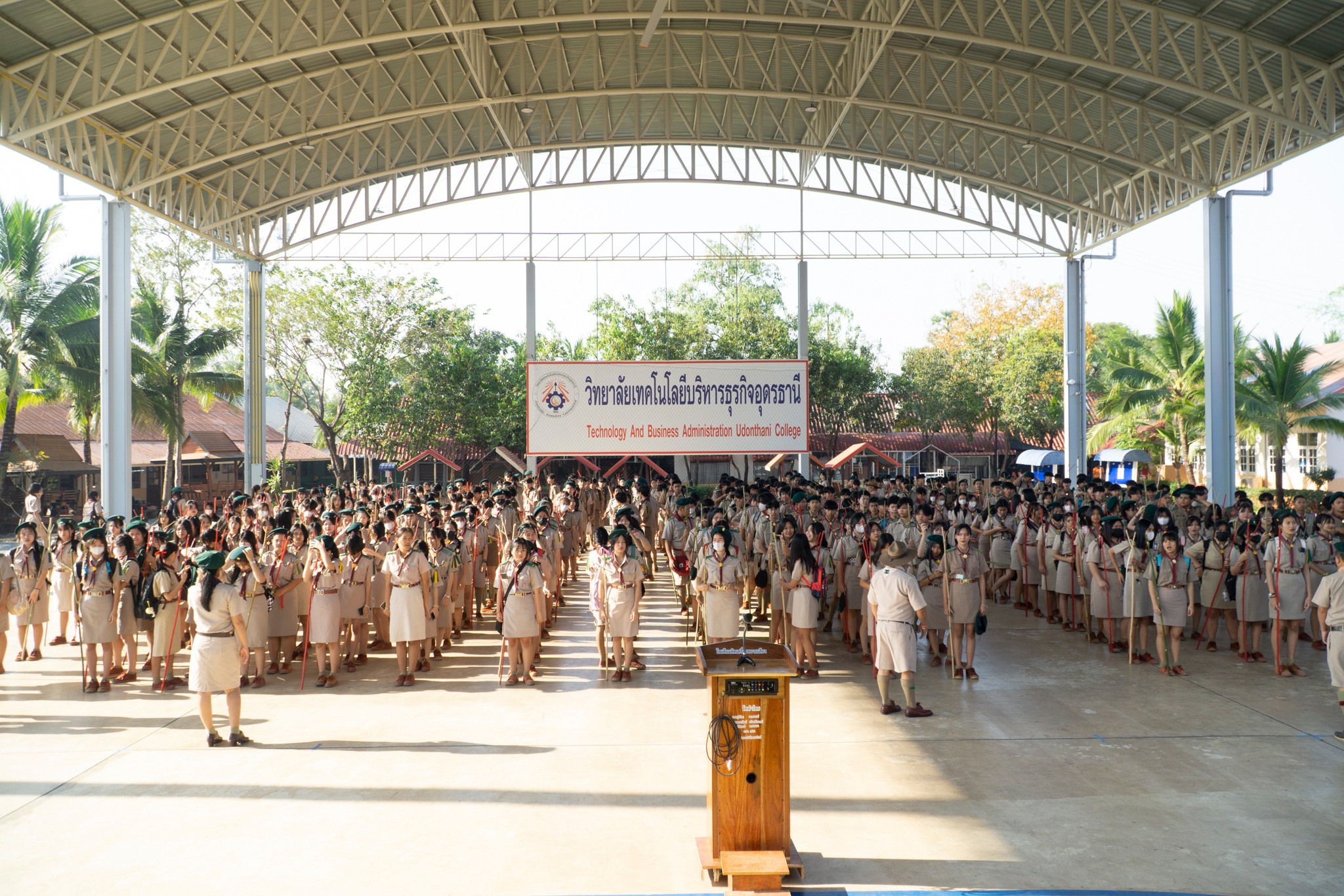 พิธีเข้าประจำกองลูกเสือวิสามัญ เดินทางไกล และประดับแถบ 3 สี 2566